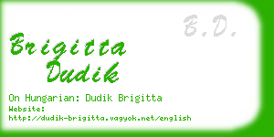 brigitta dudik business card